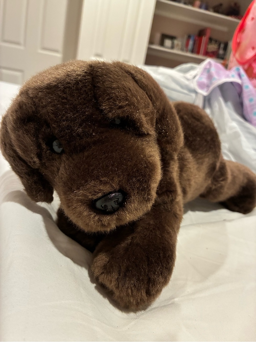 Plush Brown Puppy Dog Stuffed Toy - Soft Cuddly Pet Plush